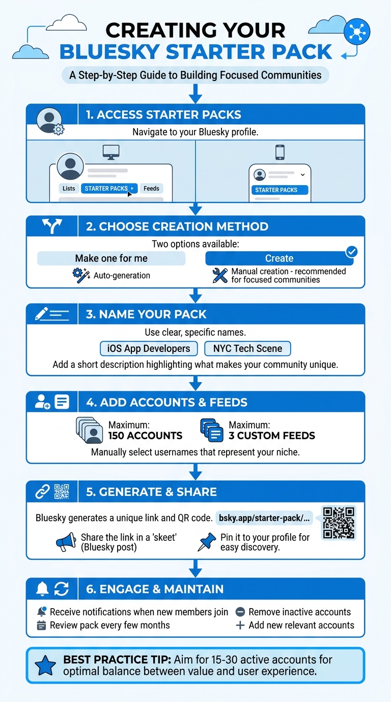 How to Create a Bluesky Starter Pack in 6 Steps