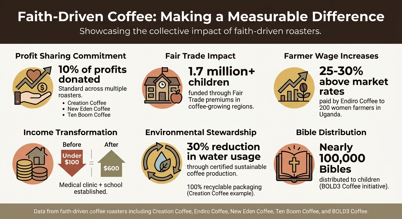 Faith-Driven Coffee Roasters: Impact by the Numbers