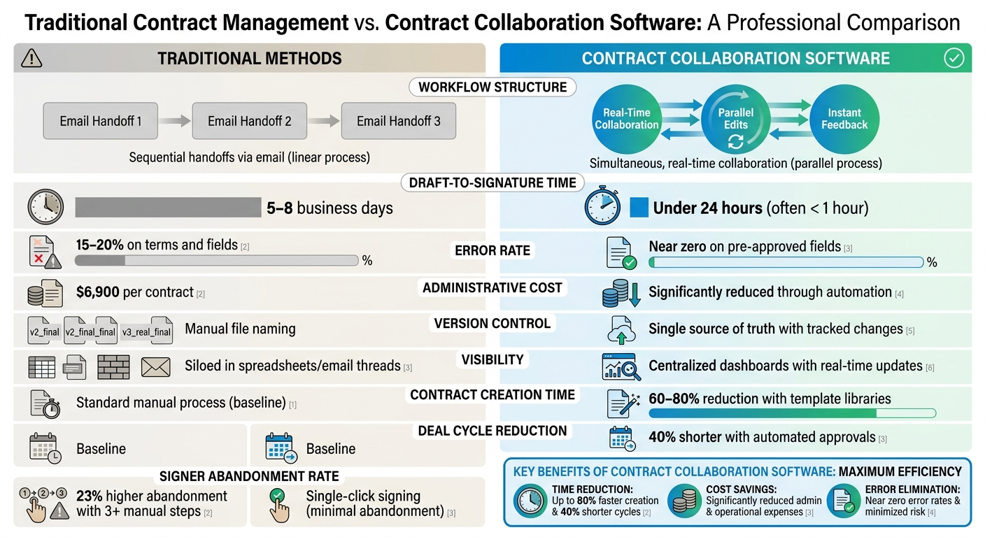 Traditional vs Modern Contract Management: Key Metrics Comparison