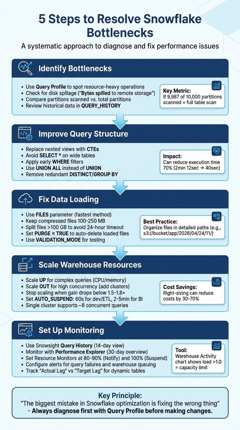 5-Step Process to Troubleshoot Snowflake Performance Bottlenecks
