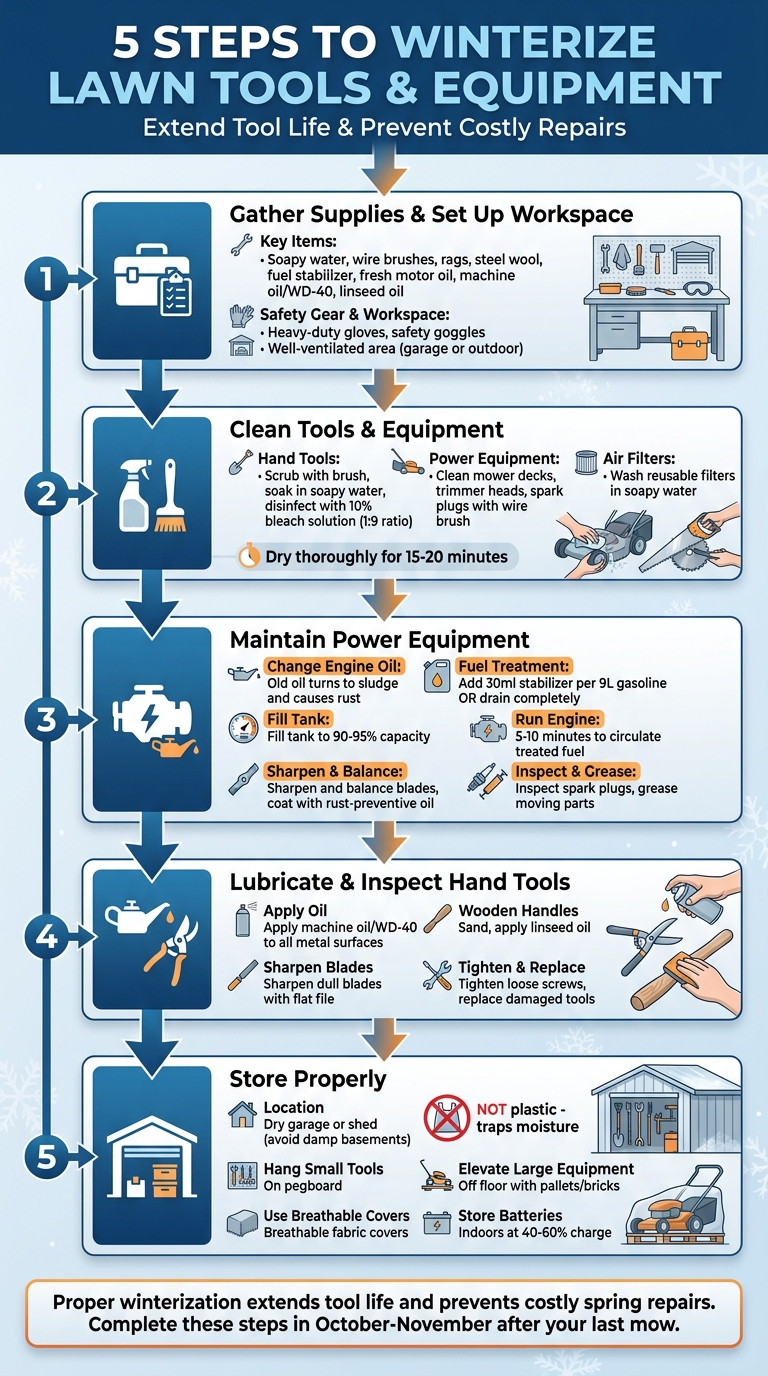 5-Step Guide to Winterizing Lawn Tools and Equipment