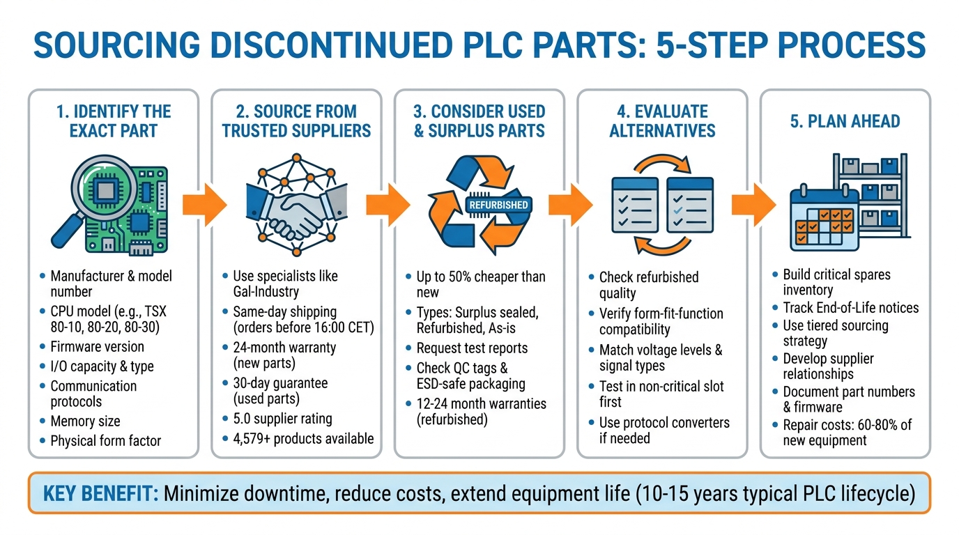 5-Step Process for Sourcing Discontinued PLC Parts