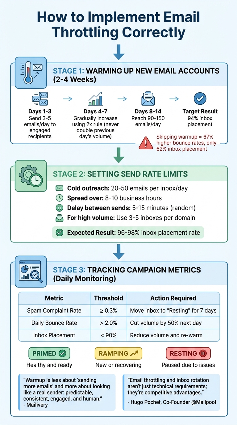 Email Throttling Implementation Guide: Warmup to Monitoring