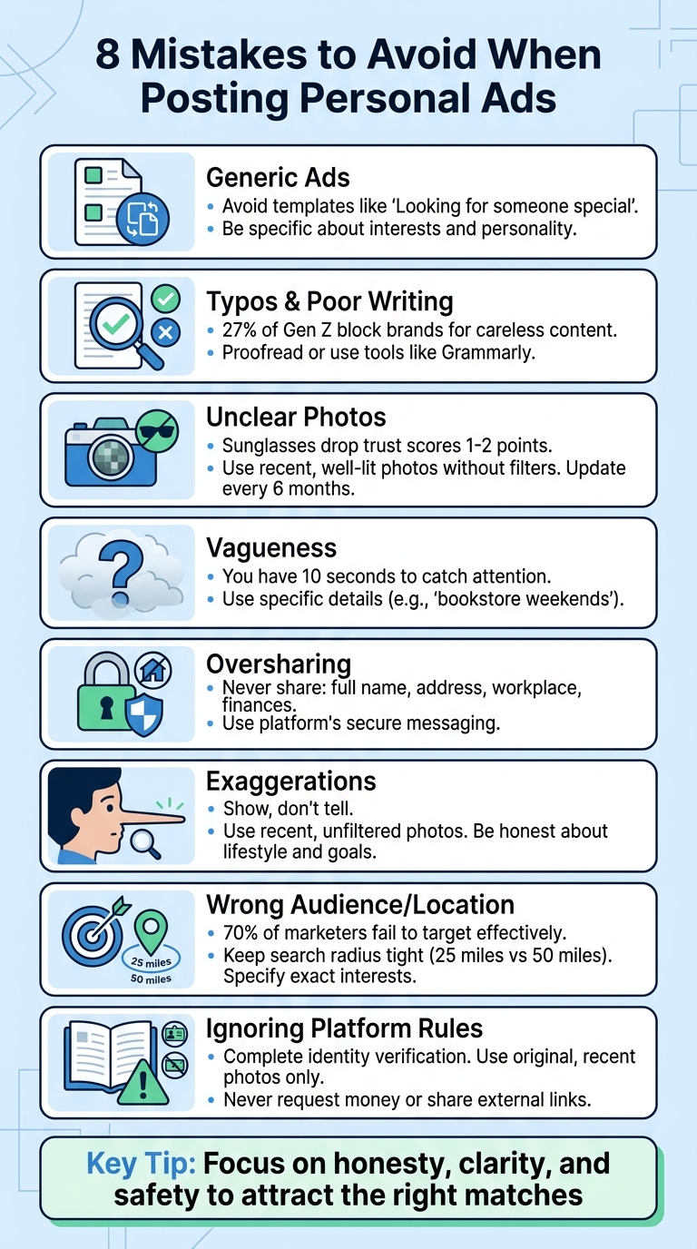 8 Common Personal Ad Mistakes to Avoid