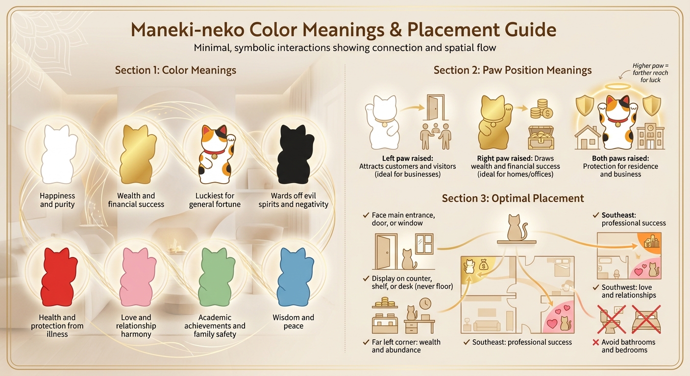Maneki-neko Colors and Meanings Guide
