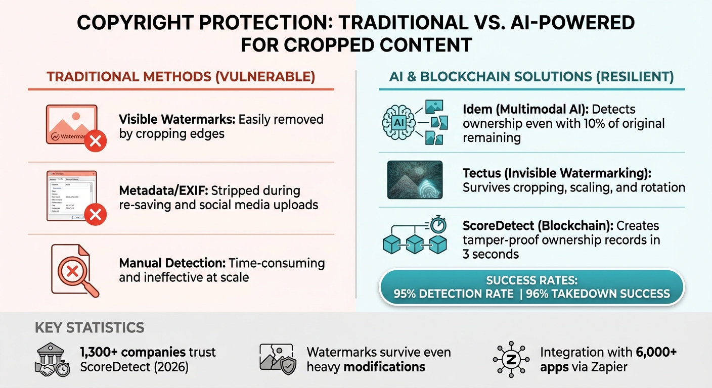 Traditional vs AI-Powered Copyright Protection Methods for Cropped Content