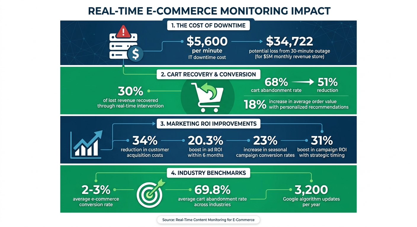 Real-Time E-Commerce Monitoring: Key Statistics and ROI Impact