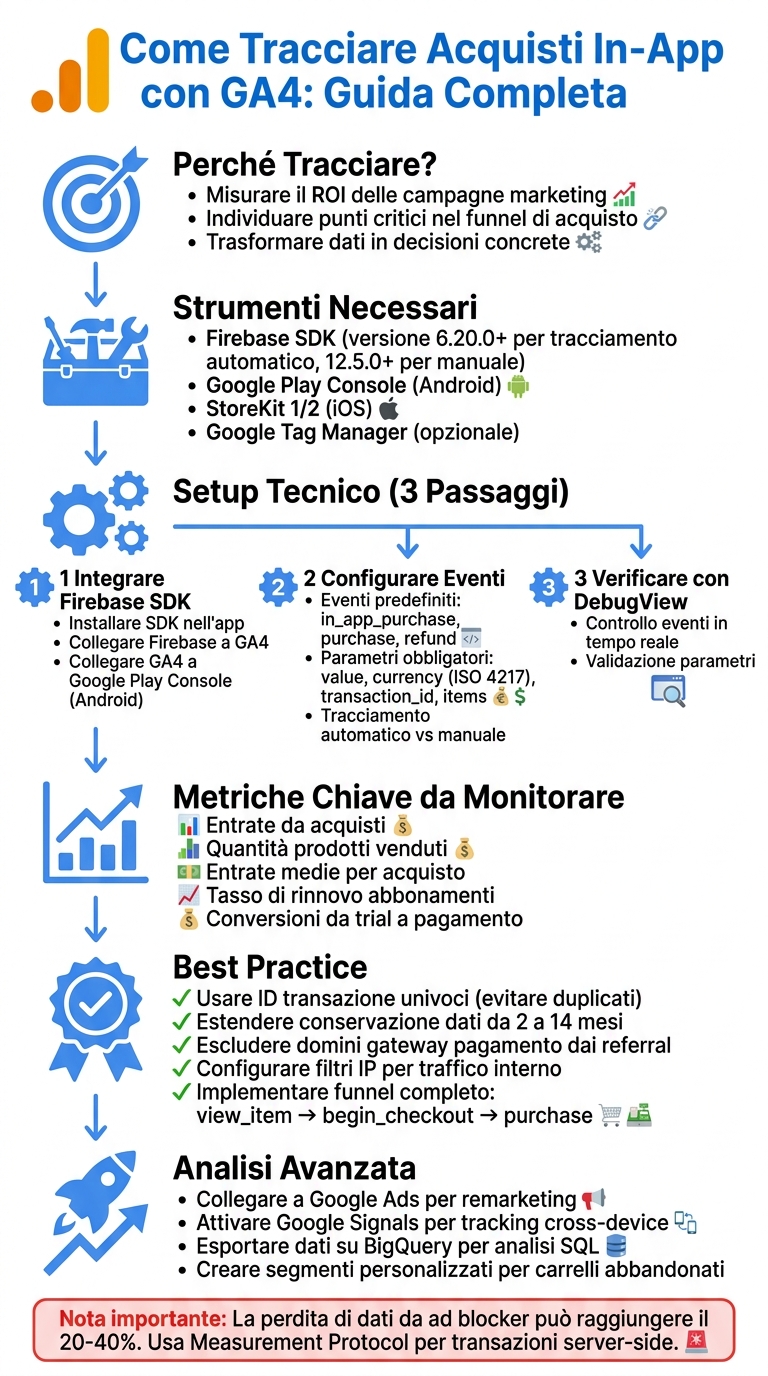 Come tracciare acquisti in-app con google analytics 4 1 Guida completa al tracciamento acquisti in-app con google analytics 4