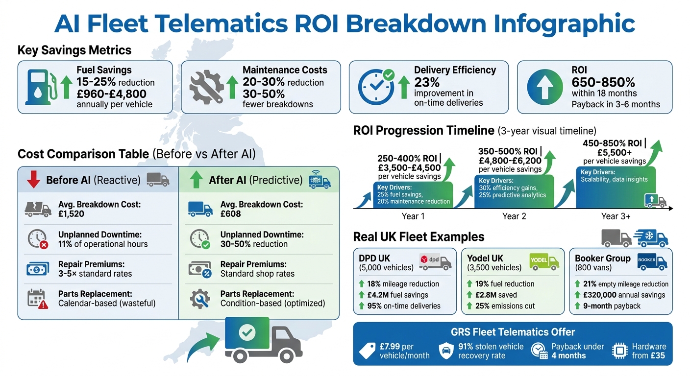 AI Fleet Telematics ROI: Cost Savings and Payback Timeline for UK Operators