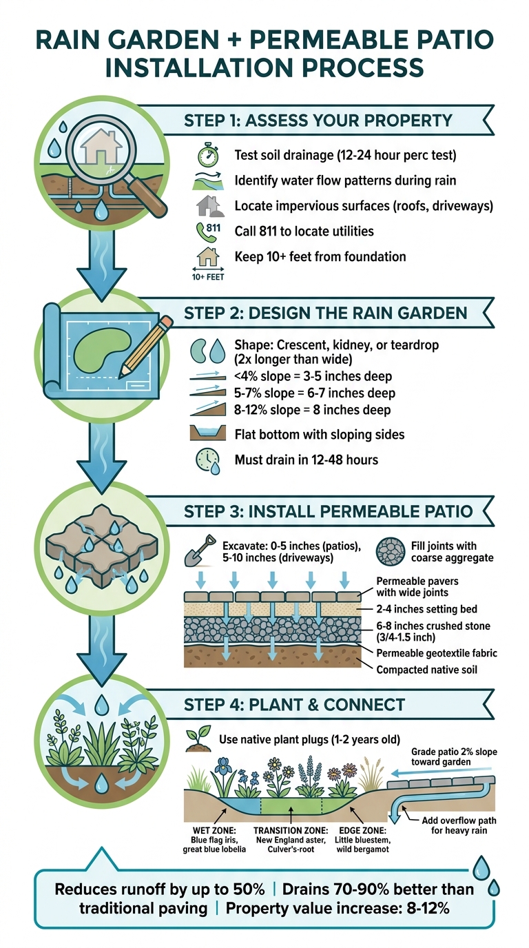Rain Garden and Permeable Patio Installation: 4-Step Process Guide