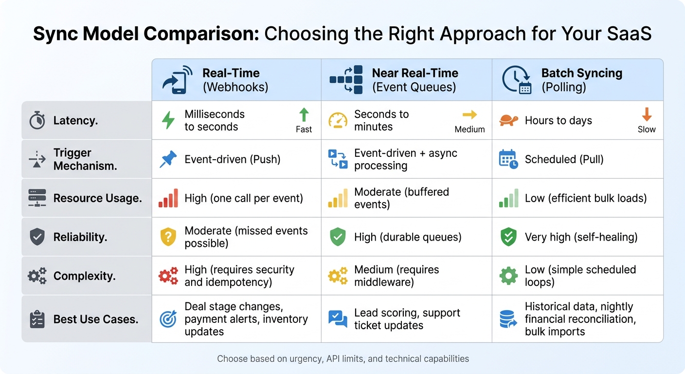 Real-Time vs Batch Data Syncing: Feature Comparison for SaaS