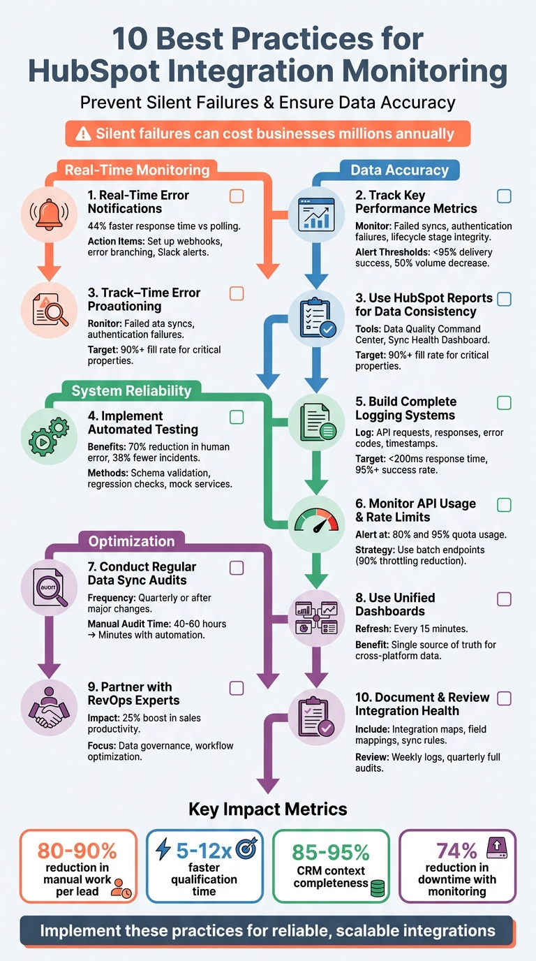 10 Best Practices for HubSpot Integration Monitoring