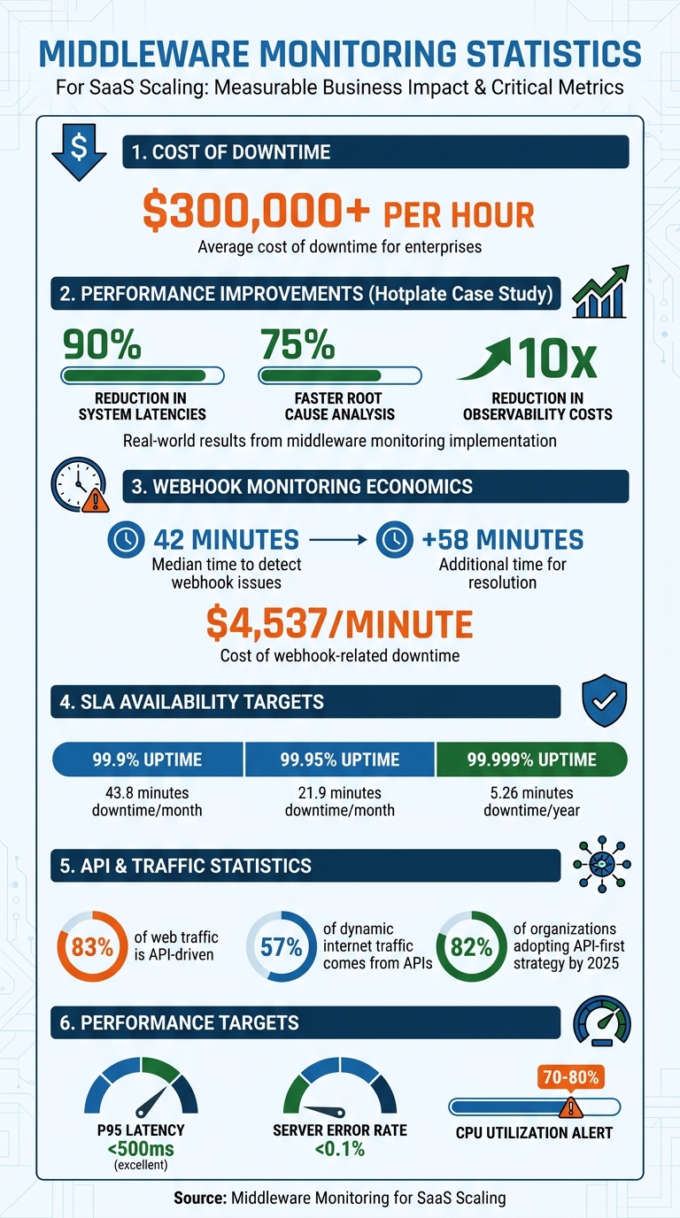 Middleware Monitoring Impact: Key Statistics for SaaS Scaling