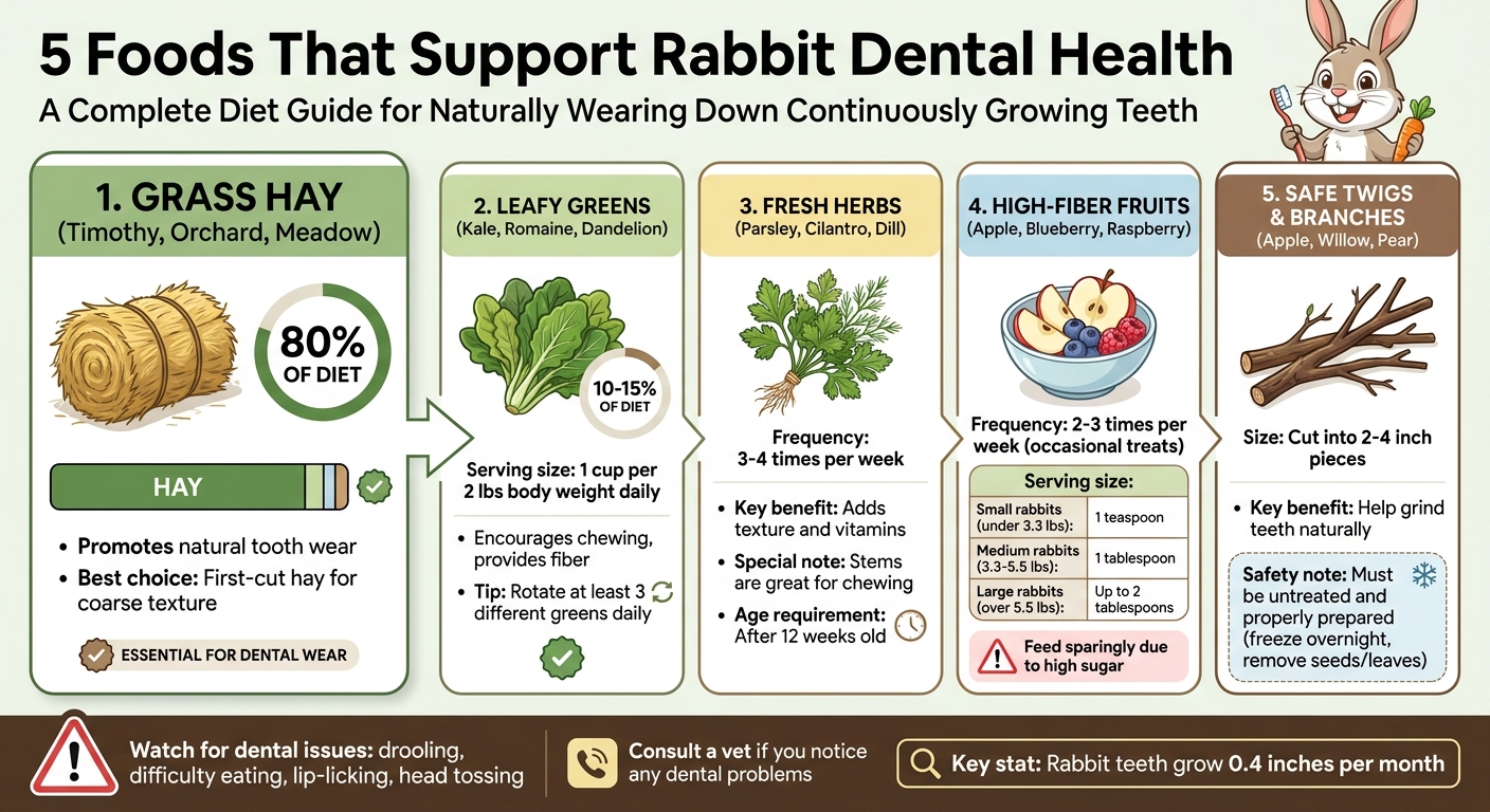 5 Foods That Support Rabbit Dental Health: Diet Breakdown and Serving Guide