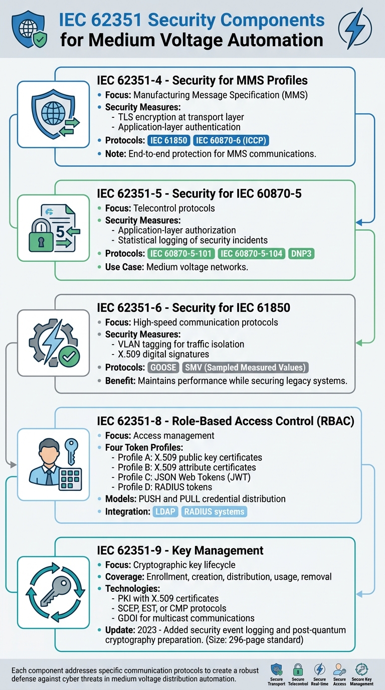 IEC 62351 Security Components for Medium Voltage Automation Systems
