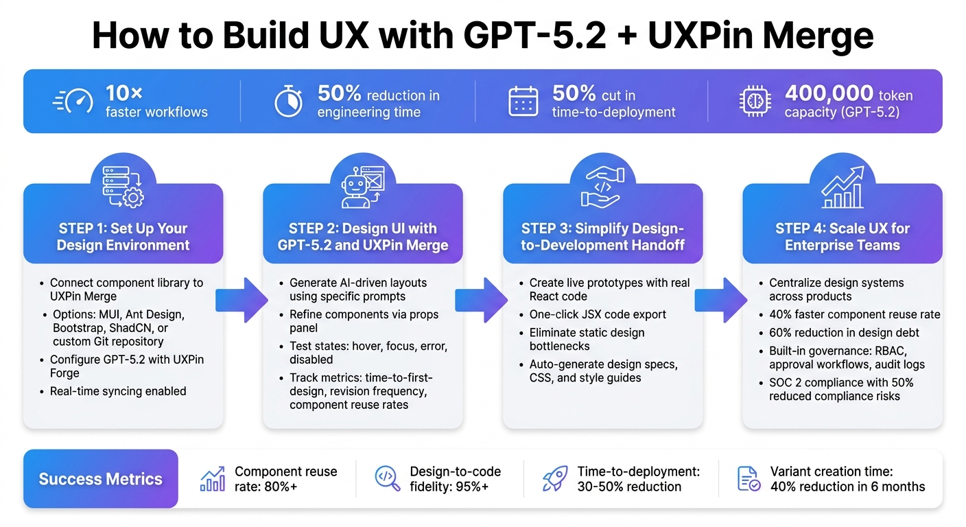 4-Step GPT-5.2 and UXPin Merge Integration Workflow for Enterprise UX Design