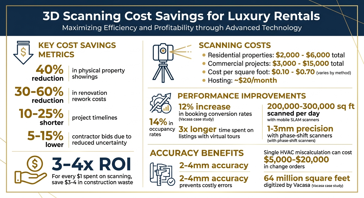 3D Scanning Cost Savings and ROI for Luxury Rental Properties
