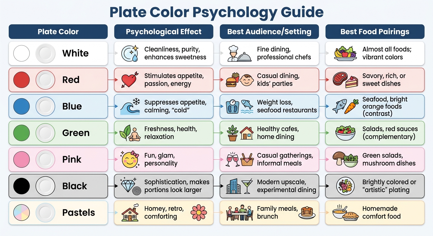Plate Color Psychology Guide: Effects on Appetite and Food Perception