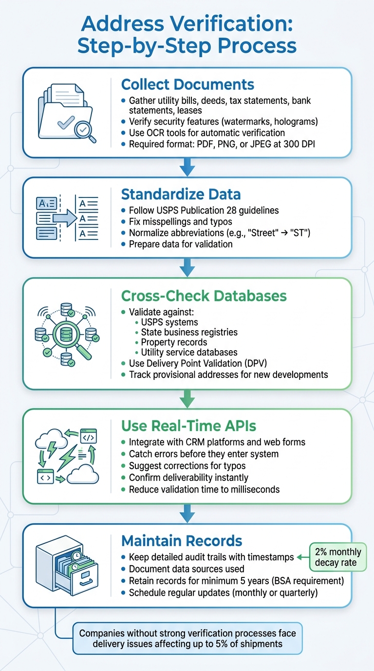 5-Step Address Verification Process for Real Estate Compliance