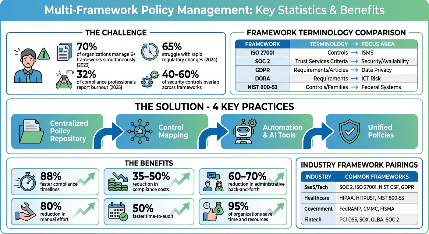 Multi-Framework Compliance: Key Statistics and Benefits Comparison