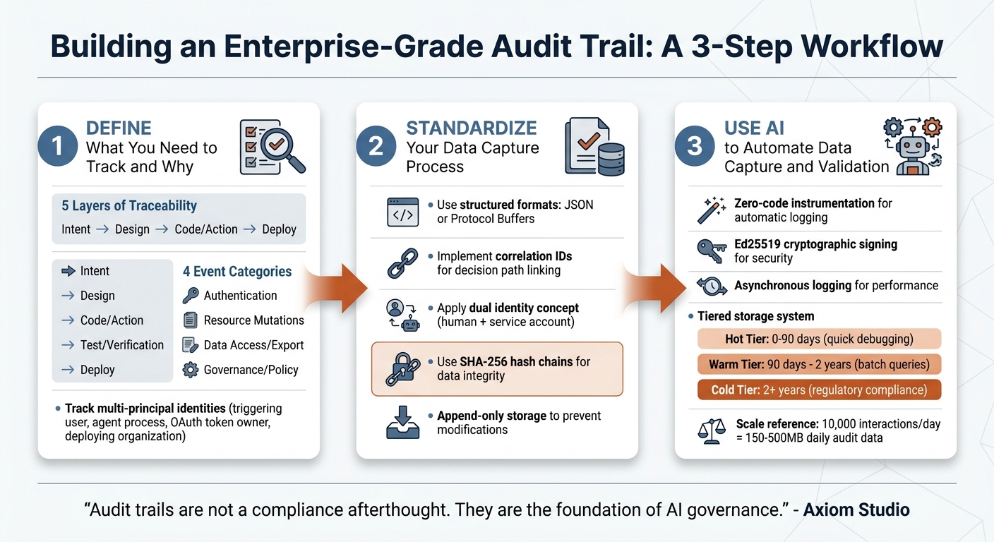 3-Step Process to Build an Enterprise-Grade Audit Trail