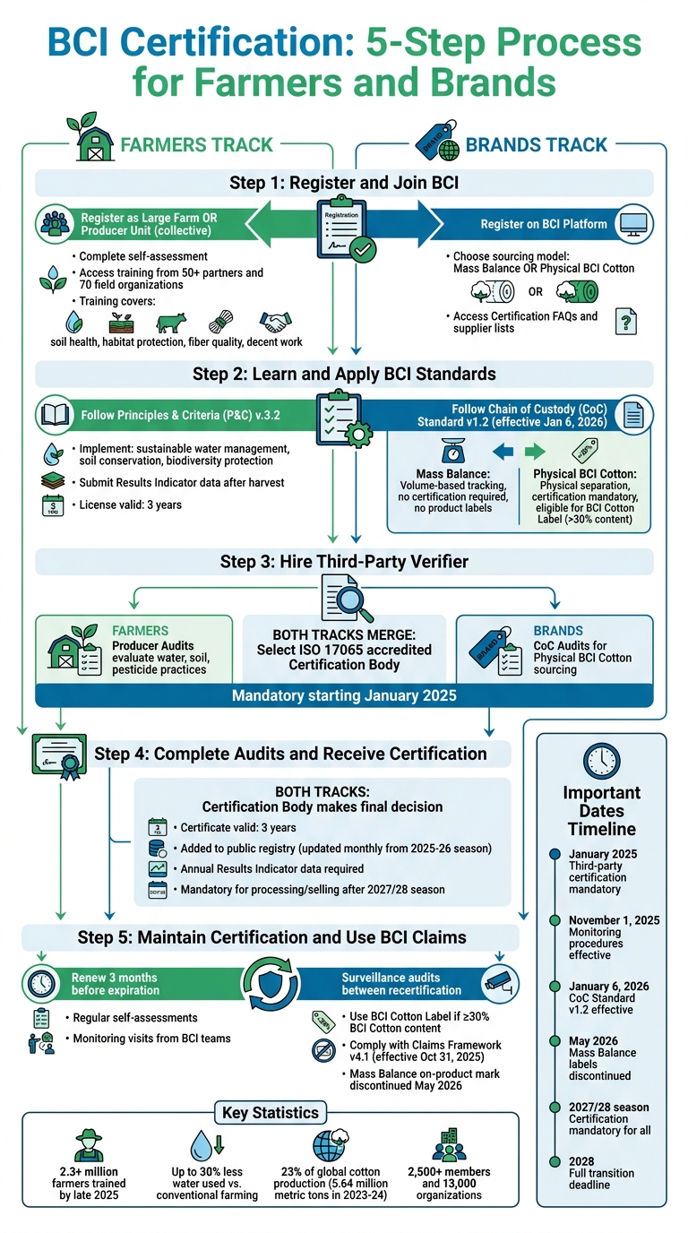 BCI Certification Process: 5-Step Guide for Farmers and Brands