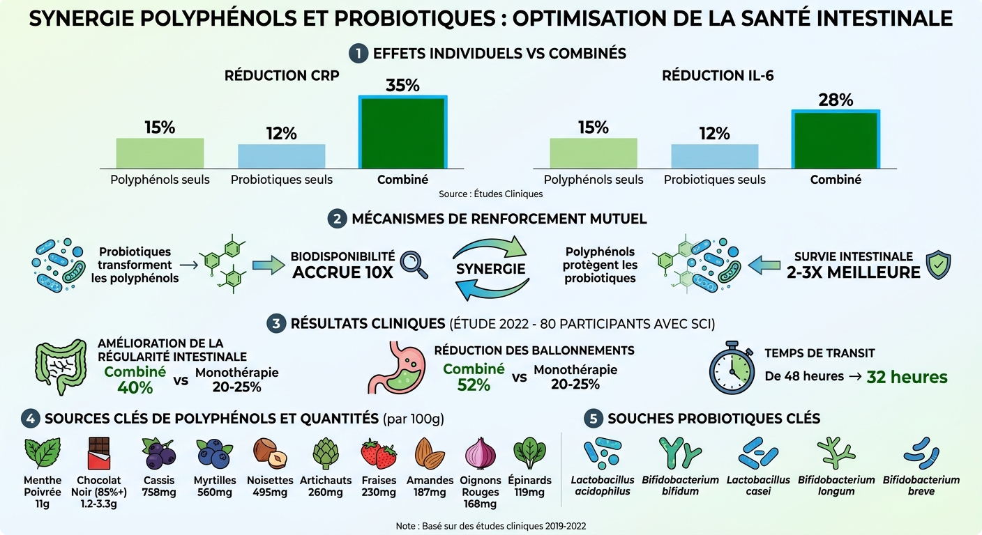 Synergistic Effects of Polyphenols and Probiotics on Gut Health
