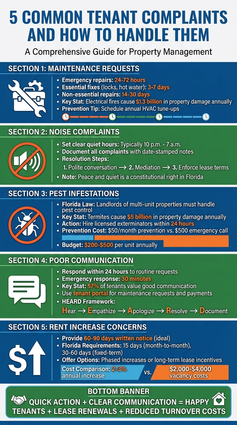 5 Common Tenant Complaints and How Landlords Should Handle Them