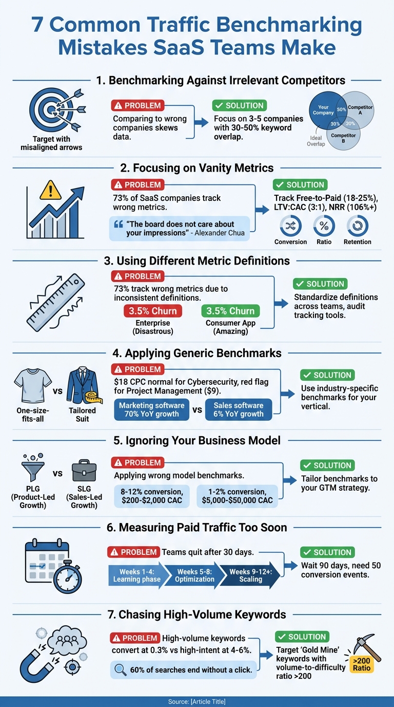7 Common Traffic Benchmarking Mistakes SaaS Teams Make and How to Fix Them