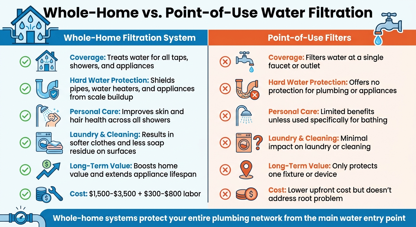 Whole-Home vs Point-of-Use Water Filtration Systems Comparison