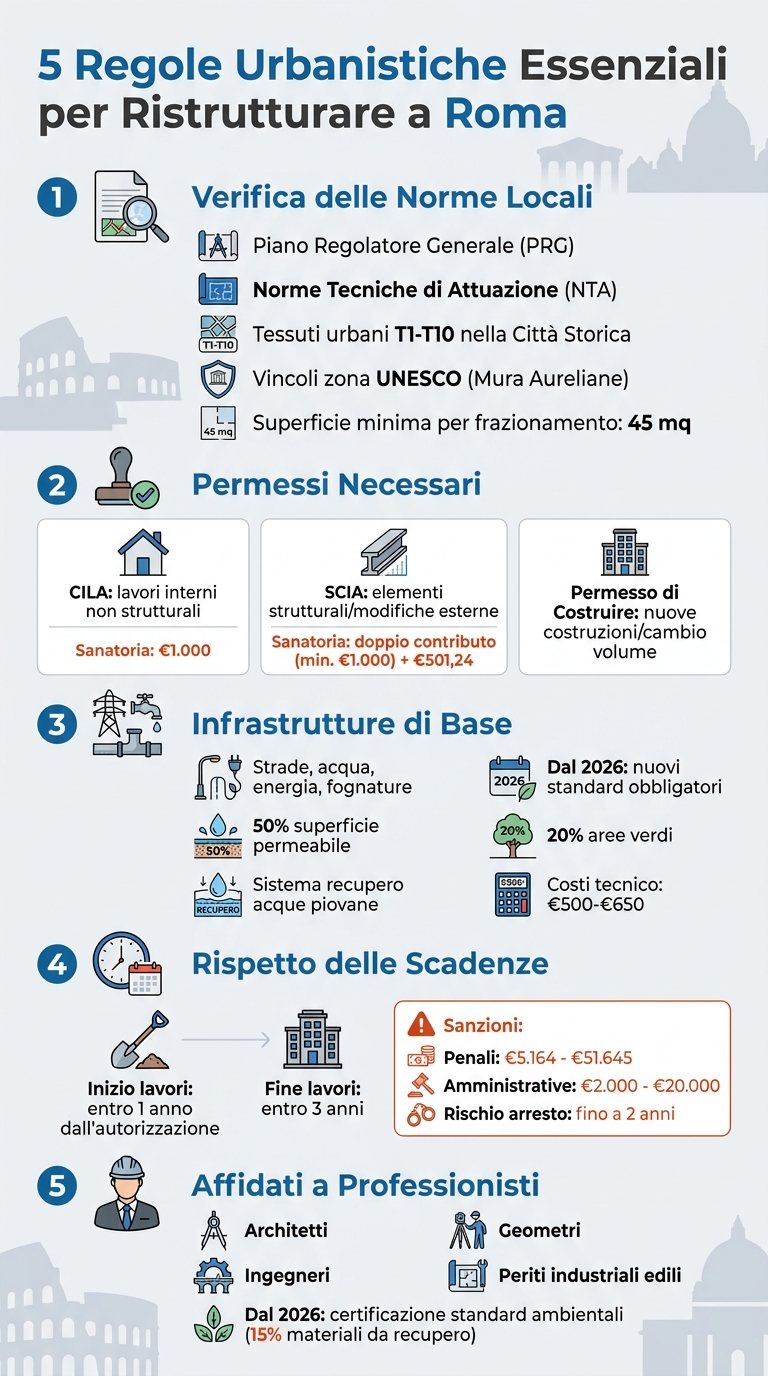 5 Regole Urbanistiche Essenziali per Ristrutturare a Roma