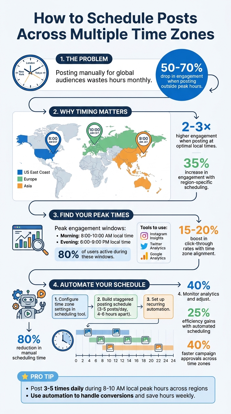 How to Schedule Social Media Posts Across Multiple Time Zones