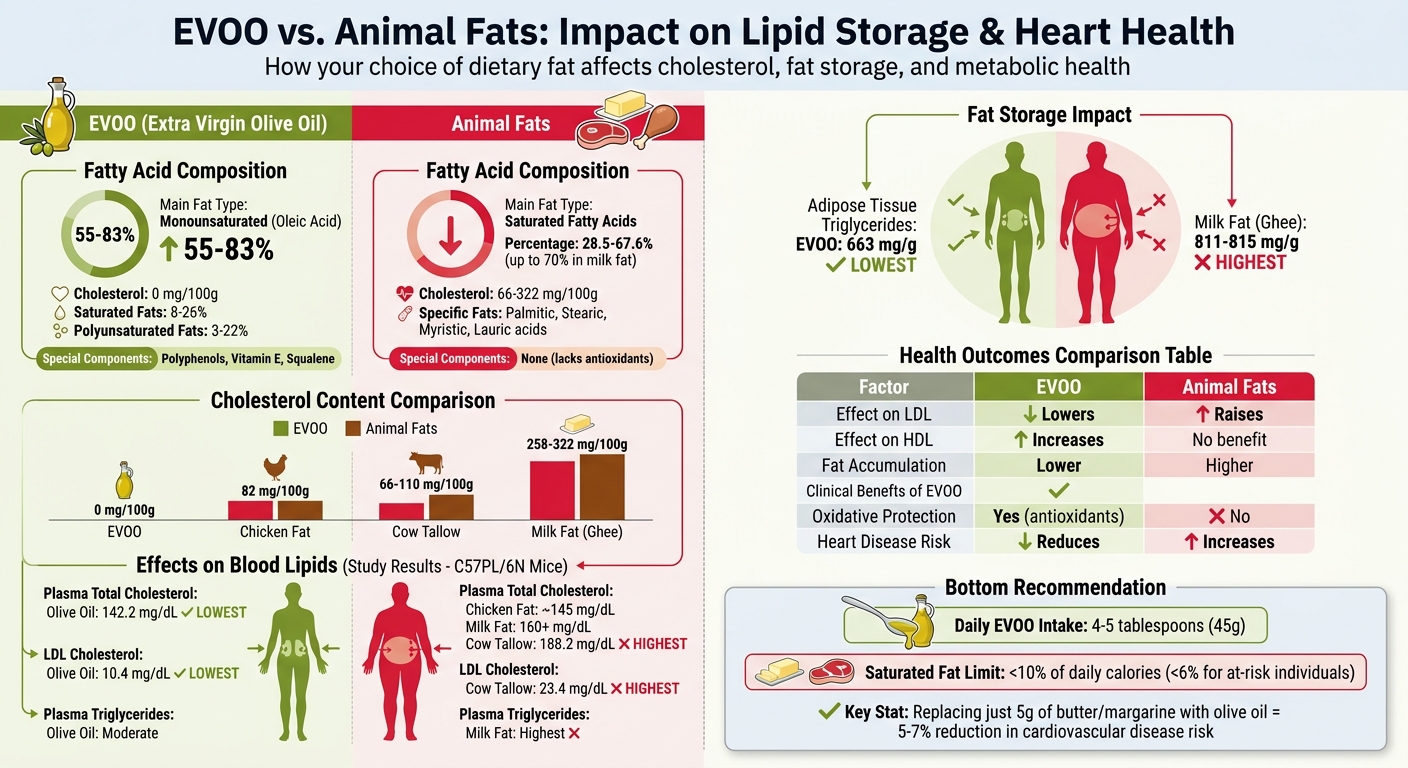 EVOO vs Animal Fats: Nutritional Comparison and Health Impact