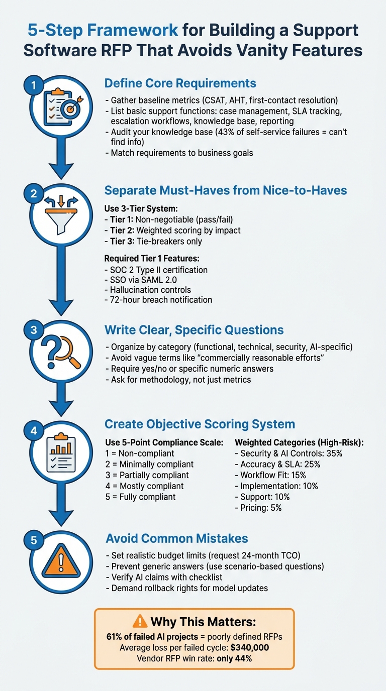 5-Step Framework for Building an Effective Support Software RFP