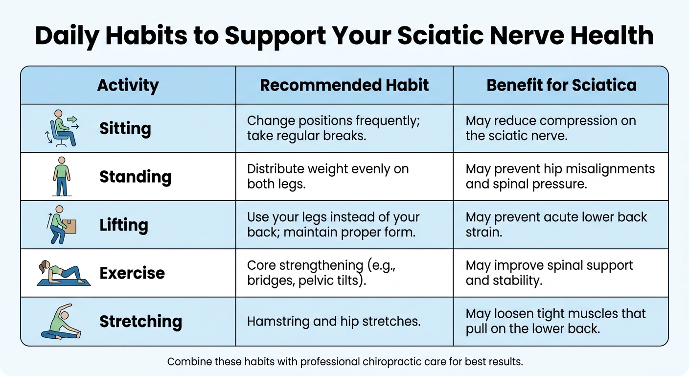 Daily Habits to Support Sciatic Nerve Health and Prevent Pain