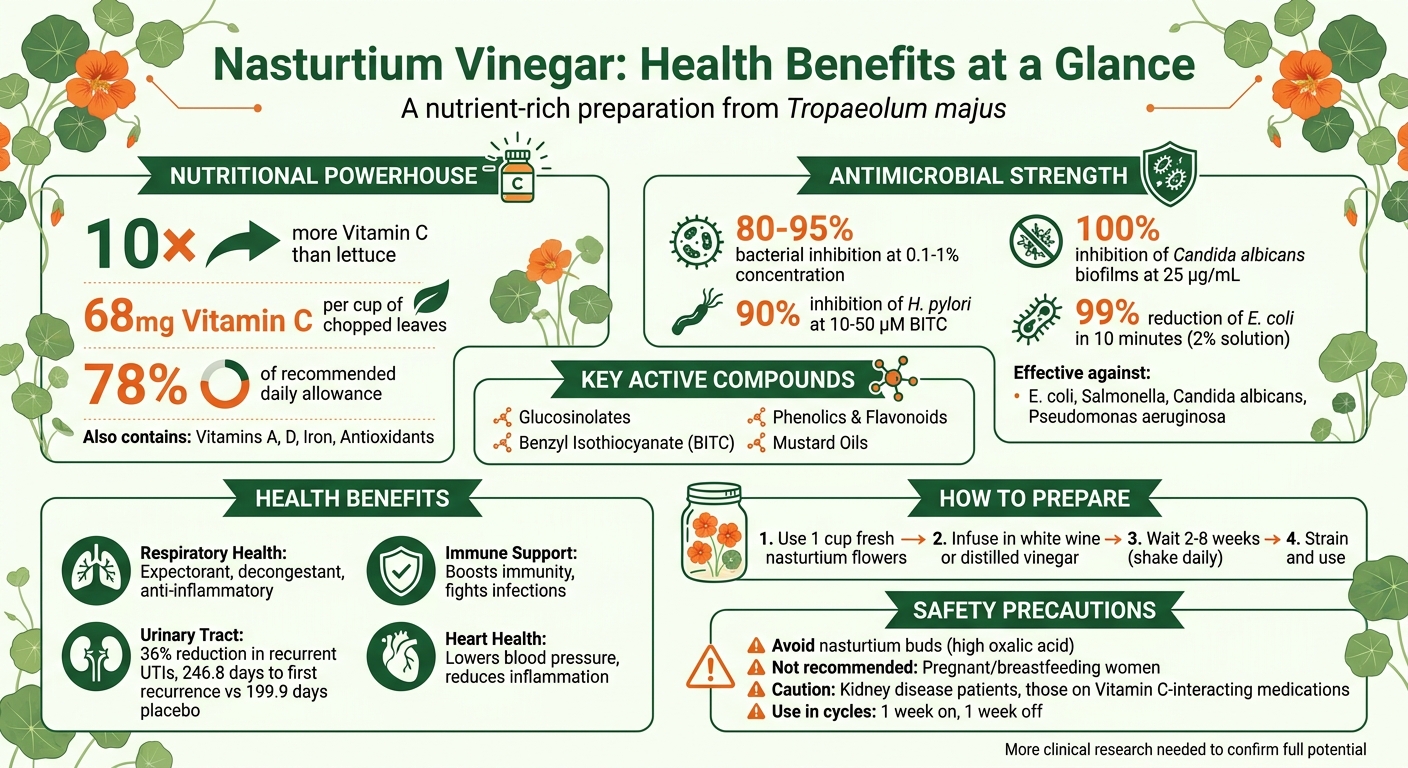 Nasturtium Vinegar Health Benefits and Nutritional Profile
