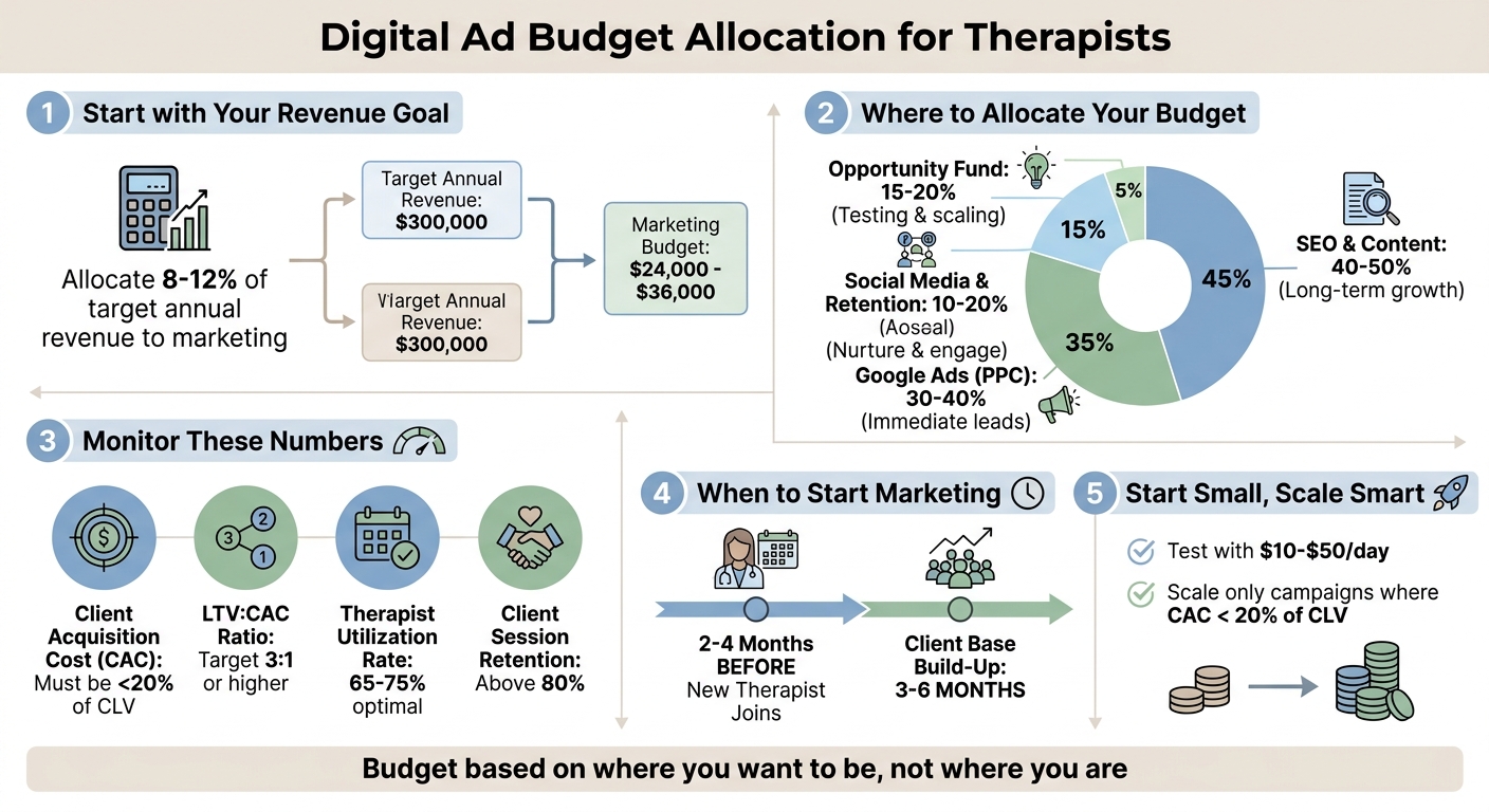 Digital Ad Budget Allocation Guide for Therapists