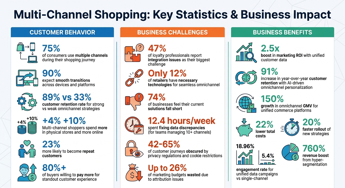 Multi-Channel Customer Journey Statistics and ROI Impact