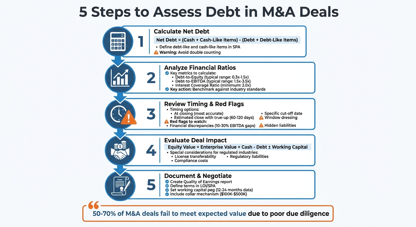 5-Step Process for Assessing Debt Levels in M&A Transactions