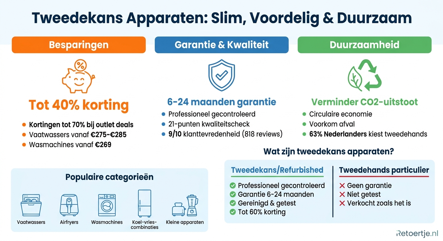 Voordelen van tweedekans huishoudelijke apparaten: besparing en duurzaamheid