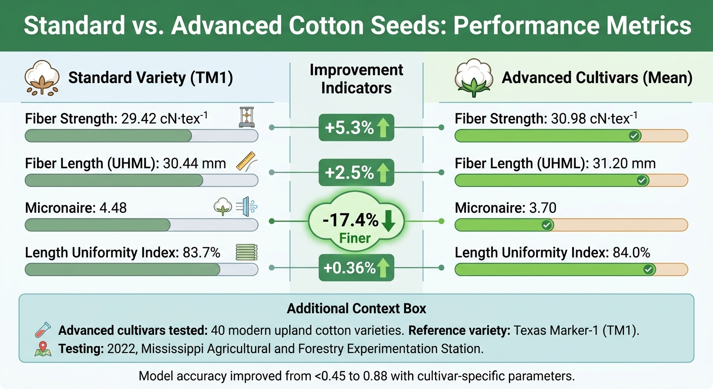 Standard vs Advanced Cotton Seeds: Fiber Quality Performance Comparison