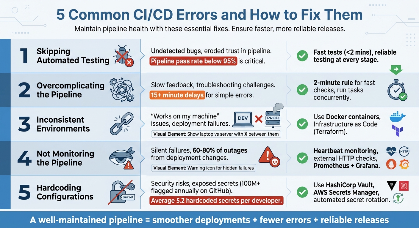 5 Common CI/CD Pipeline Errors and Their Solutions
