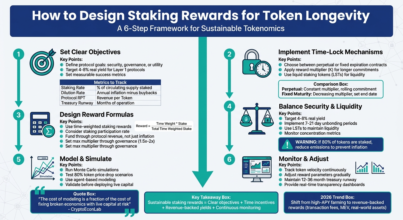 6-Step Framework for Designing Sustainable Token Staking Rewards