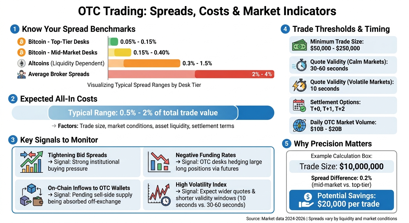 OTC Trading Costs and Spreads Comparison by Desk Tier and Asset Type