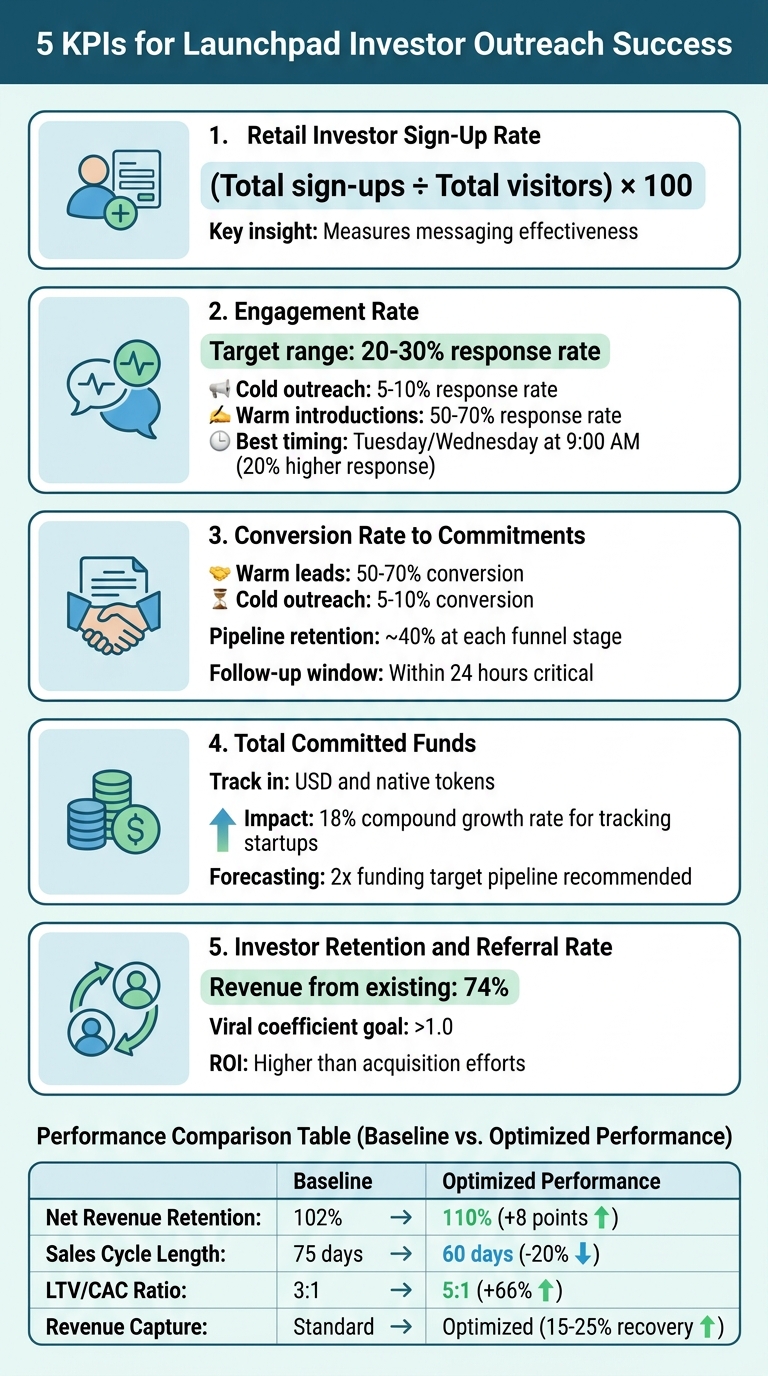 5 Essential KPIs for Launchpad Investor Outreach Success