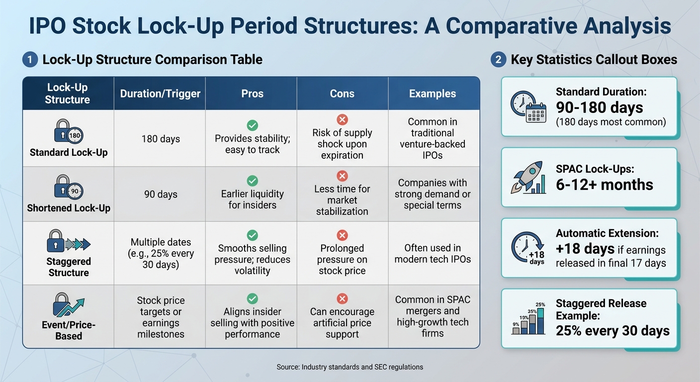 Lock-Up Period Structures and Impact on IPO Stocks