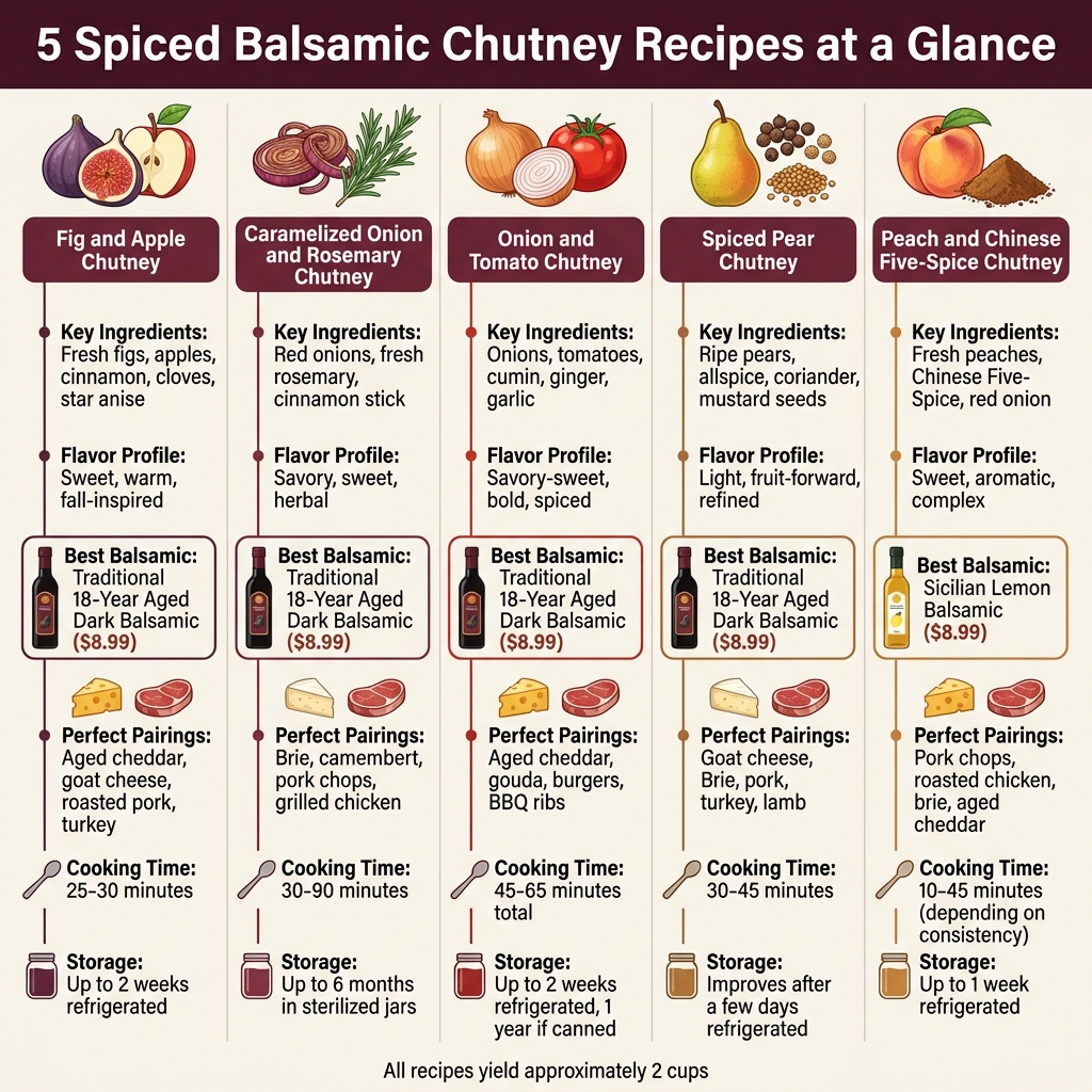 5 Spiced Balsamic Chutney Recipes Comparison Guide