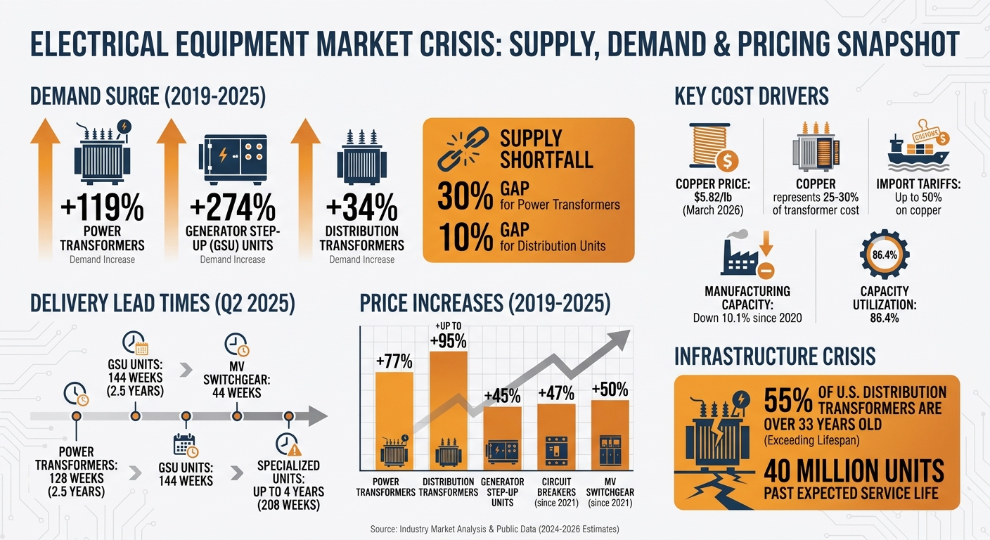 Electrical Equipment Market Trends: Demand Growth, Lead Times, and Price Increases 2019-2025