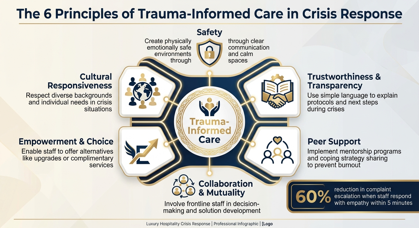 6 Principles of Trauma-Informed Care in Luxury Hospitality Crisis Response