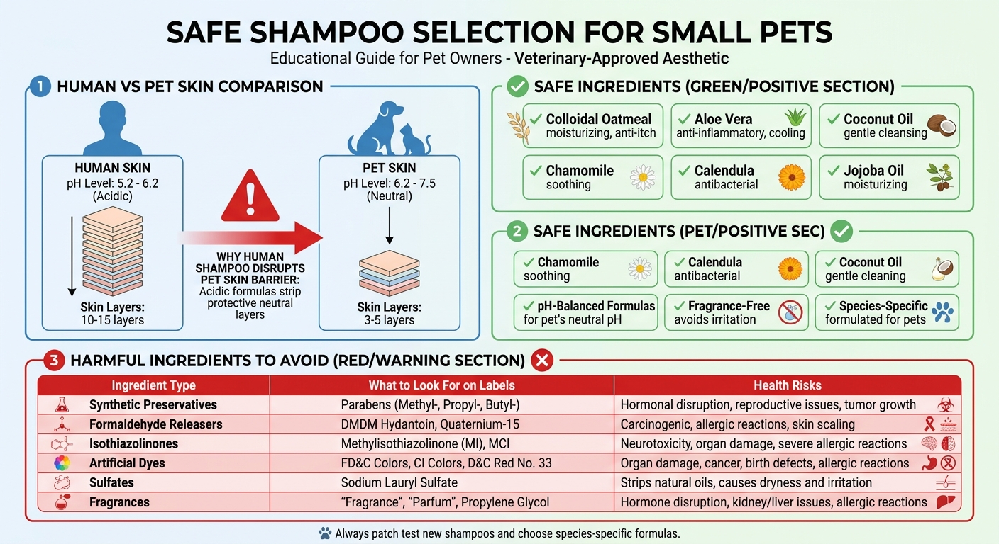 Human vs Pet Skin Differences and Harmful Shampoo Ingredients to Avoid